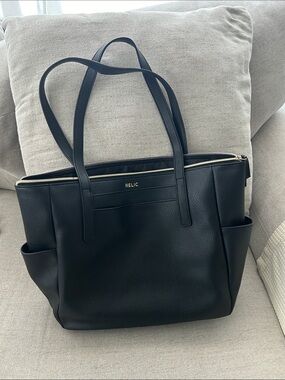 Relic Black Faux Leather Tote Bag